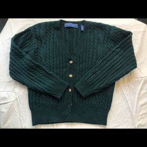 Cropped Button Up Cardigan